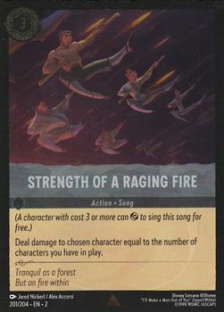 2023 Disney Lorcana TCG: Rise of the Floodborn - Foil #201/204 Strength of a Raging Fire Front