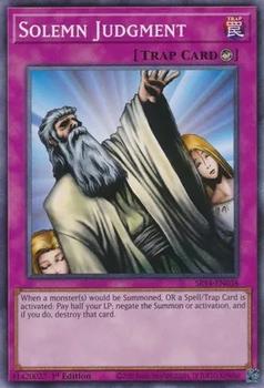 2023 Yu-Gi-Oh! Structure Deck: Fire Kings English 1st Edition #SR14-EN038 Solemn Judgment Front