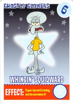 2008 SpongeBob SquarePants Krusty Cards - Ghostly Glowers #6 Whingin' Squidward Front