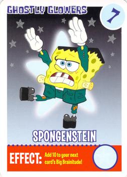 2008 SpongeBob SquarePants Krusty Cards - Ghostly Glowers #7 Spongenstein Front