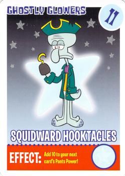 2008 SpongeBob SquarePants Krusty Cards - Ghostly Glowers #11 Squidward Hooktacles Front