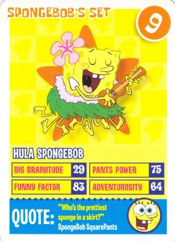 2008 SpongeBob SquarePants Krusty Cards - SpongeBob's Set #9 Hula SpongeBob Front