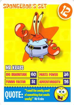 2008 SpongeBob SquarePants Krusty Cards - SpongeBob's Set #12 Mr Krabs Front