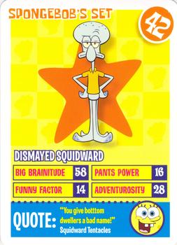 2008 SpongeBob SquarePants Krusty Cards - SpongeBob's Set #42 Dismayed Squidward Front