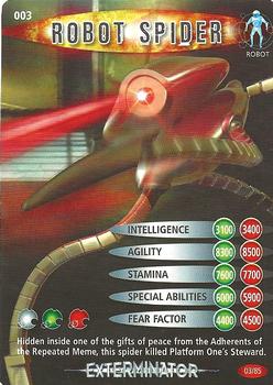 2006 Doctor Who Battles in Time Exterminator - Test Set #3 Robot Spider Front