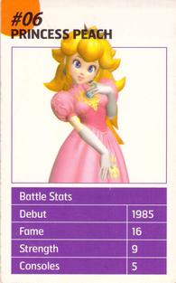 2002 Nintendo Official Magazine Battle Cards #6 Princess Peach Front