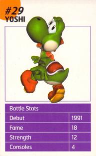 2002 Nintendo Official Magazine Battle Cards #29 Yoshi Front