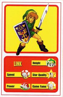 1997 Nintendo Magazine All-Star Battle Cards #NNO Link Front