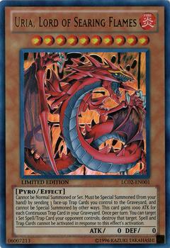 2011 Yu-Gi-Oh! Legendary Collection 2: The Duel Academy Years #LC02-EN001 Uria, Lord of Searing Flames Front
