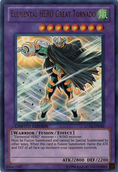 2011 Yu-Gi-Oh! Legendary Collection 2: The Duel Academy Years #LC02-EN010 Elemental HERO Great Tornado Front