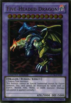 2011 Yu-Gi-Oh! Gold Series 4: Pyramids Edition #GLD4-EN031 Five-Headed Dragon Front