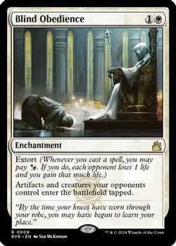 2024 Magic: The Gathering Ravnica Remastered #0009 Blind Obedience Front