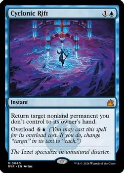2024 Magic: The Gathering Ravnica Remastered #0040 Cyclonic Rift Front