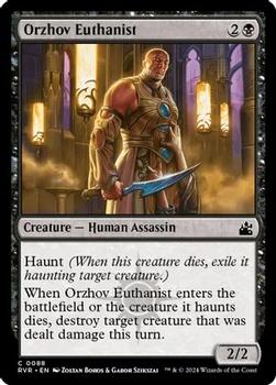 2024 Magic: The Gathering Ravnica Remastered #0088 Orzhov Euthanist Front