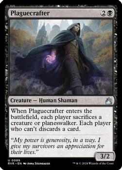 2024 Magic: The Gathering Ravnica Remastered #0089 Plaguecrafter Front