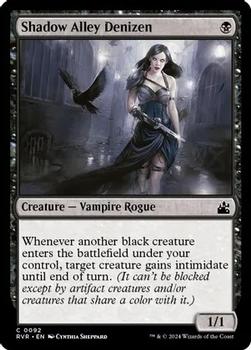 2024 Magic: The Gathering Ravnica Remastered #0092 Shadow Alley Denizen Front