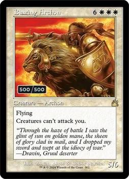 2024 Magic: The Gathering Ravnica Remastered #0302 Blazing Archon Front