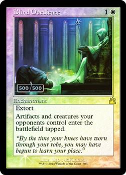 2024 Magic: The Gathering Ravnica Remastered #0303 Blind Obedience Front