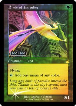 2024 Magic: The Gathering Ravnica Remastered #0344 Birds of Paradise Front