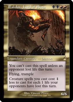 2024 Magic: The Gathering Ravnica Remastered #0379 Rakdos, Lord of Riots Front