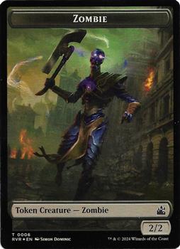 2024 Magic: The Gathering Ravnica Remastered - Double Sided Tokens #0001/0006 Bird / Zombie Back