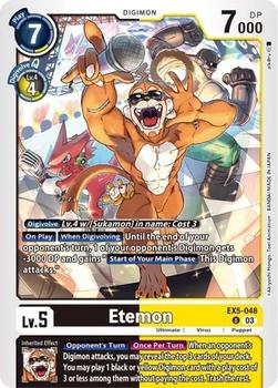 2024 Digimon Theme Booster Animal Colosseum #EX5-048 Etemon Front