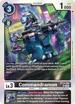 2023 Digimon Blast Ace #BT14-056 Commandramon Front