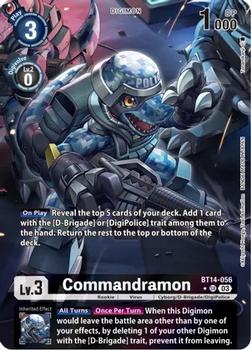 2023 Digimon Blast Ace #BT14-056 Commandramon Front