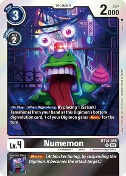 2023 Digimon Blast Ace #BT14-058 Numemon Front