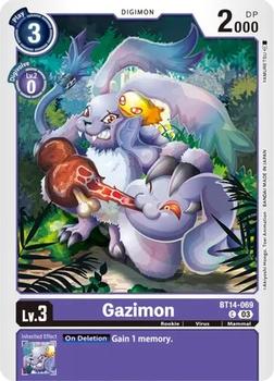 2023 Digimon Blast Ace #BT14-069 Gazimon Front