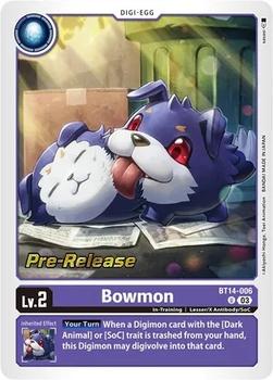 2023 Digimon Blast Ace - Pre-Release #BT14-006 Bowmon Front