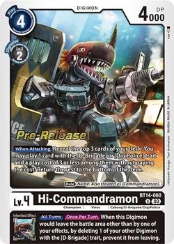2023 Digimon Blast Ace - Pre-Release #BT14-060 Hi-Commandramon Front