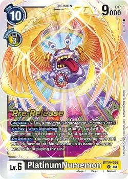 2023 Digimon Blast Ace - Pre-Release #BT14-066 PlatinumNumemon Front