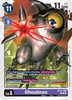 2023 Digimon Blast Ace - Pre-Release #BT14-080 Ghoulmon Front
