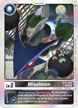 2023 Digimon Blast Ace - Foil #BT14-005 Missimon Front