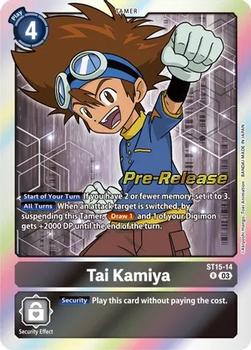 2023 Digimon Starter Deck Dragon Of Courage - Pre-Release #ST15-14 Tai Kamiya Front