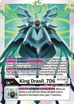 2023 Digimon Versus Royal Knights #BT13-007 King Drasil_7D6 Front