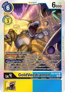 2023 Digimon Alternative Being #EX4-027 GoldVeedramon Front