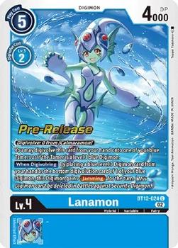 2023 Digimon Across Time - Pre-Release #BT12-024 Lanamon Front