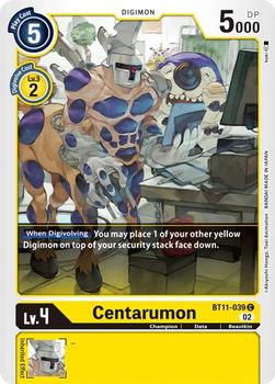 2023 Digimon Dimensional Phase #BT11-039 Centarumon Front
