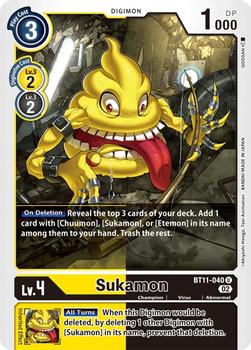 2023 Digimon Dimensional Phase #BT11-040 Sukamon Front