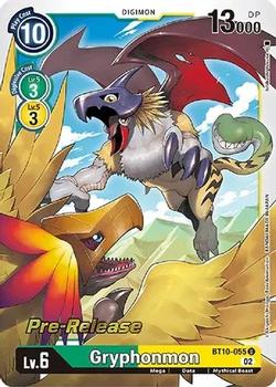 2022 Digimon Xros Encounter - Pre-Release #BT10-055 Gryphonmon Front