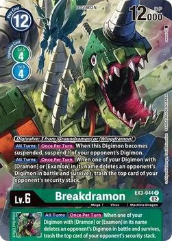 2022 Digimon Draconic Roar #EX3-044 Breakdramon Front