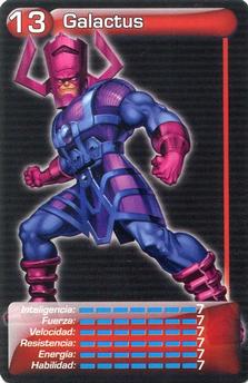 2009 Fournier Marvel Heroes Juego de Naipes (Spain) #13(red) Galactus Front