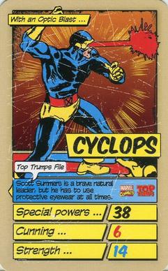 2014 Top Trumps Marvel Who Is The Mightiest? Minis #NNO Cyclops Front