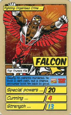 2014 Top Trumps Marvel Who Is The Mightiest? Minis #NNO Falcon Front