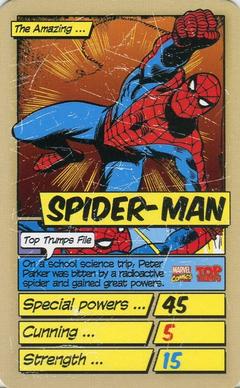 2014 Top Trumps Marvel Who Is The Mightiest? Minis #NNO Spider-Man Front