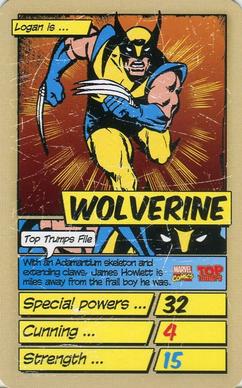 2014 Top Trumps Marvel Who Is The Mightiest? Minis #NNO Wolverine Front