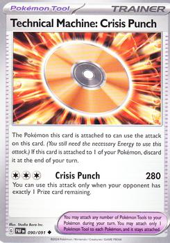 2024 Pokemon Scarlet & Violet Paldean Fates #090/091 Technical Machine: Crisis Punch Front