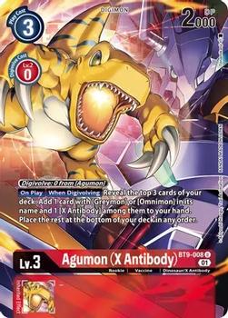 2022 Digimon X Record #BT9-008 Agumon (X Antibody) Front